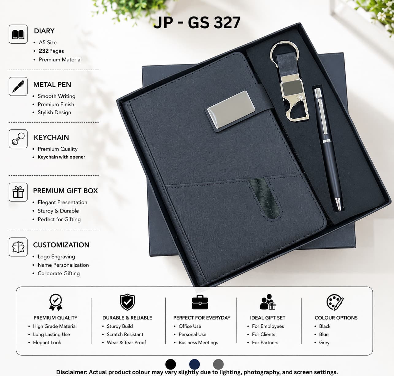 3-in-1 Diary Gift Set GS 327