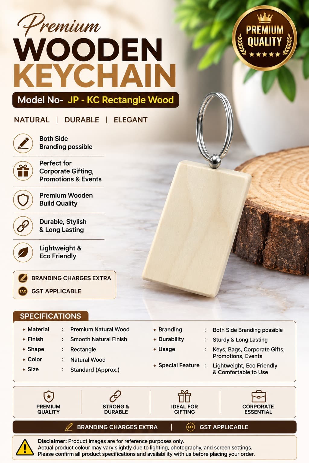 KC Rectangle Wood