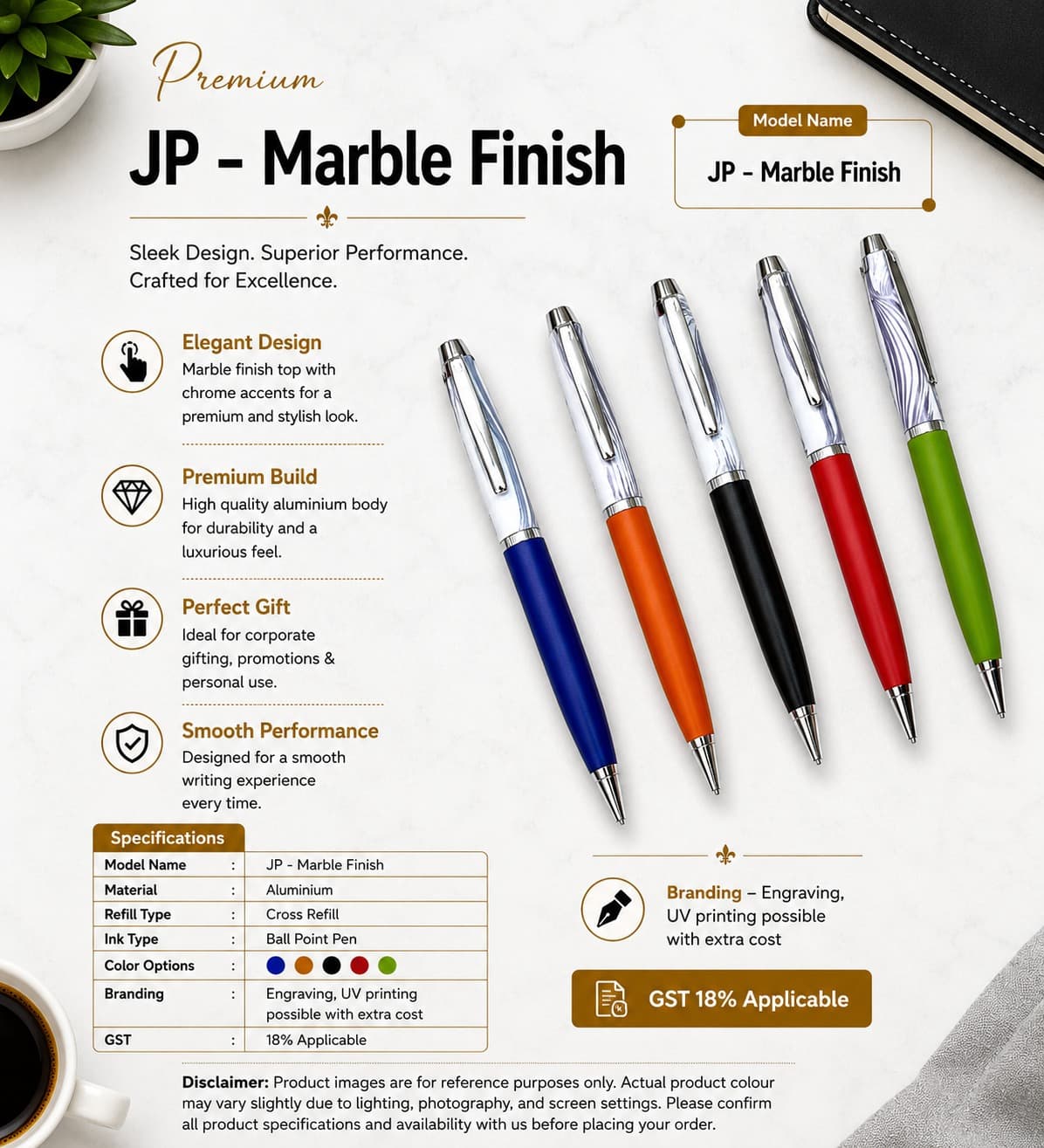 Pen Marble Finish