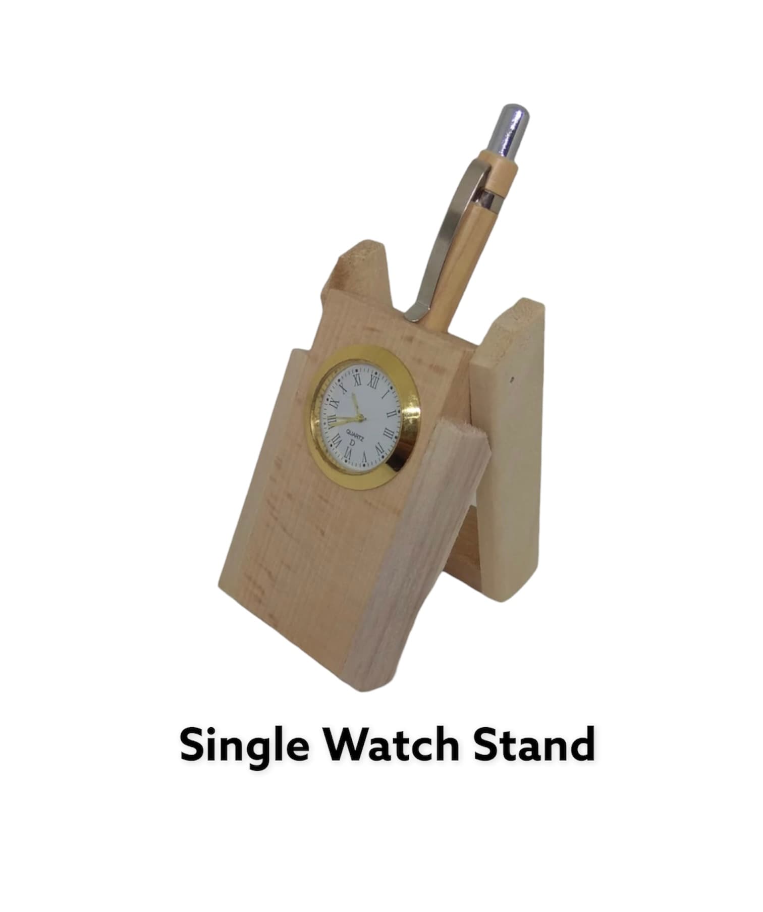 Wooden Pen Stand Single Watch Stand